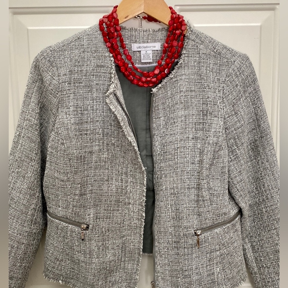 SOLD: Tweed Liz Claiborne blazer